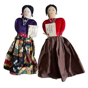 Navajo Dolls Handmade Women Beaded‎ Jewelry Cloth Fabric The Trading Post